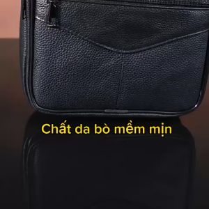 TÚI ĐEO CHÉO NAM DA THẬTDA BÒ CÓ QUAI XACH ĐA NĂNG TRẺ TRUNG PHONG CÁCH - Túi Ví Da Shop VN