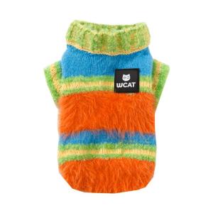 SHENJINGMAO | Colorful Knitted Warm Cat Sweater Faux Mink