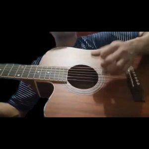 Davis Acoustic Guitar with Pickup Mahogany Wood 41 inches Acoustic-Electric DA-4122