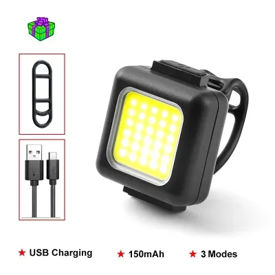 Rechargeable Bike Lights Front and Rear COB Mini Bicycle Lamp Light Set USB Recharged Bicycle Headlight MTB Tail Lights Lantern