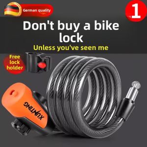 MONLEYTA | German Bicycle Lock Anti-Theft Password Lock Electric Car Battery Bike Chain Single Bike Lock Accessories Mountain Bike