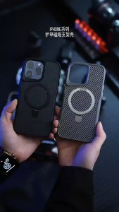 Premium Carbon Fiber Case For Samsung Galaxy S25 S24 S23 S22 Ultra Plus 5G 4G Magsafe Armor Bracket Hardcase Protector Magnetic Ring Standing New Design Pattern Casing Viral Mewah S25Ultra S25Plus S24Ultra