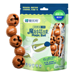 Interactive Tooth Grinding Bone for Dogs Teddy Bichon Puppy Pure Dog Snack Toy Bell Core Ball Dental Chew Stick Small Dogs