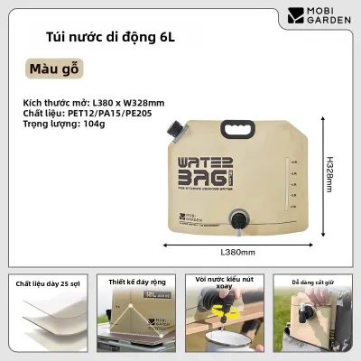 Mobi Garden | Túi Nước Dã Ngoại Di Động 10L