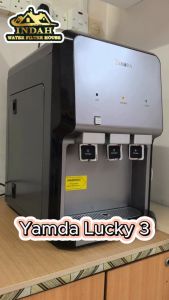 Yamda Hot & Normal & Cold Mild Alkaline Water Dispenser Model: Lucky 3 with 4 Patented Halal Water Filter Cartridge