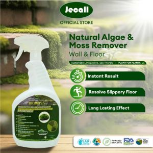 Jecall-Bio Biomoss Spray 1 Litre | Semburan Penanggal Lumut & Alga Semula Jadi Lantai Dinding | Natural Algae and Moss Removal | Remove Algae and Moss on Floor and Wall