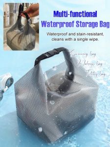 Large Capacity Mesh Shopping Bag Large Capacity Grocery Bag Foldable Handbag
