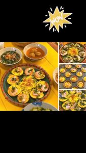 Chảo đổ bánh khọt chống dính 12 lỗ có tặng kèm nắp quai cầm tiện lợi  khuôn bánh khọt  bánh căn.