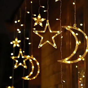 Hari Raya curtain lights Hari Raya decorative lights festival decorative lights.
