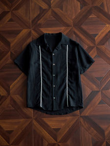 ZHUOCAN | Linen Tencel Short Sleeve Guayabera Shirt Mens Summer Thin Design