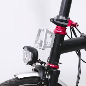 MEROCA Folding Bicycle Front Bag Raised Base Aluminum Alloy Front Carrier Mount Adapter Raiser For Dahon Brompton Folding Bike