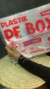 Kantong Plastik PE Bening / Plastik Box Donat ISI 6 / Plastik Box Donat 1/2 Lusin / PE BOX isi 50