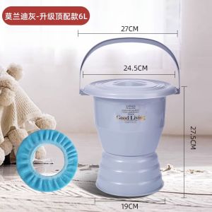 Maternity Urine Bucket Spittoon For Home Bedroom Urine with Cover for the Elderly Female Urinal Chamber Pot Urinal Deodorizing Filter Bedpan