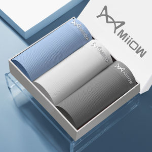 Miiow | Mens Ice Silk Briefs Breathable Thin Summer Sport Boxer Shorts Cat Man Seamless Comfortable Underwear Flat Angle Bottoms