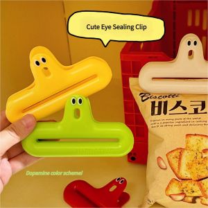 4 Pcs Multi Functional Creative Sealing Clip Kitchen Snack Sealing Clip Plastic Bag Sealer