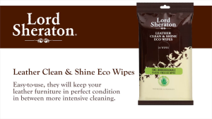 Lord Sheraton Leather Clean & Shine Eco Wipes 24s - 100% Biodegradable Plastic Free Eco Wipes
