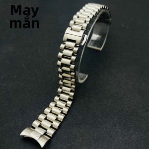 Dây Đồng Hồ Thép Không Gỉ Rộng 17mm Dành Cho Vỏ Đồng Hồ 31mm - Màu Bạc Vàng Hồng - Dây Đeo Tay Nam Với Khóa Bướm