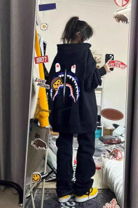 Trendy Oversize Hoodie Womens Spring Autumn Top Small Korean Style Lazy Hat Jacket Comfortable Loose Fit Long Sleeve Print