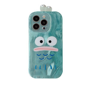 Cute Blue Bottom Ugly Fish Expression Silicone Phone Case for OnePlus Ace3V New Model Ace2Pro Cartoon Women ONEPLUS11 Anti-Fall Protection Cover