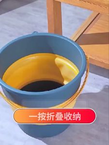 Foldable Barrel Portable Multi-purpose Collapsible bucket Convenient travel collapsible silicon folding bucket for outdor Car Wash Bucket Folded Timba