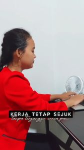 Kipas Angin Portabel Meja Tornado | Kipas angin portabel | USB Portable 360 Rotating Fan | Kipas Angin USB Charge Desk Fan 1500mAh