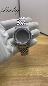 Vỏ Đồng Hồ Kính Cong Cơ Khí KING Series 40mm Dành Cho Bộ Máy NH34 NH35 NH36 Thép Không Gỉ Màu Bạc Mặt Số 32.5mm Phụ Kiện Phù Hợp