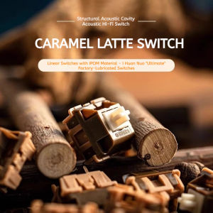 AULA | AULA Caramel Latte Switch Lubed Update V4 Switch Mechanical Keyboard Linear Tactile 5Pin Hot Swap DIY HIFI Switch