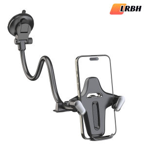 11.8-Inches Long Arm Gooseneck Windshield/Dashboard Car Phone Holder Mount Suction Cup Phone Mount for Car Truck Compatible