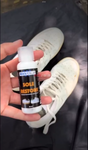 Sole Restore Whitening Cream 30ml/50ml/100ml – Shoe Whitening Cream with Built-In Brush for Instant White Shoe Care Removes Yellowing Dirt & Scuff Marks Restores Bright Clean Look for Sneakers Rubber & Leather Shoe
