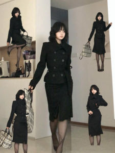 Homecore | Elegant Black Suit Dress Stylish Spring