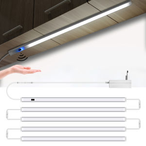 USB Kitchen LED Lights Under Cabinet Unit Lamp Non-Contact Hand Wave Sensor Switch For Cupboard Shelves Workbench Closet Desk