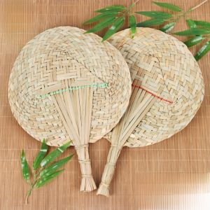 Handmade Traditional Large Fan Cool Lightweight Durability Banana Leaf Fan Home Use Cooling Fan Family Matching Retro Style