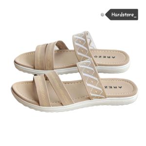 Sandal Slide Wanita Dewasa Terbaru Slop Kekinian Arezo VVV 37-42