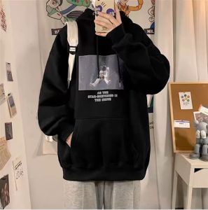 พร้อมส่ง เทรนเกาหลี เสื้อกันหนาว เสื้อแขนยาว & มีฮู้ด แบบสวมหัวใส่ สำหรับชาย หญิง 3 สี
