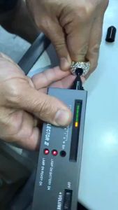 MQQHOMEE เครื่องตรวจเพชร ที่ตรวจเพชร ดิจิตอลความแม่นยำเพชรตัวเลือกที่ทดสอบเครื่องตรวจอัญมณีเครื่องประดับเครื่องมือทดสอบน้ำยาเบรก