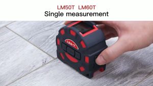 UNI-T LM50T เลเซอร์เทปไม้บรรทัดอิเล็กทรอนิกส์ระยะทางวัด Rangefinder LCD จอแสดงผล Retractable เครื่องมือ