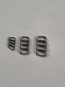 Topranc Oval Fishing Split Rings Stainless Steel Connectors for Hard Baits Spinners and Lure Attachments