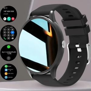 สมาร์ทวอทช์ Xiaomi รุ่นดั้งเดิม ปี 2025 สำหรับผู้หญิงและผู้ชาย หน้าจอสัมผัสเต็มรูปแบบ บลูทูธ 5.2 รองรับการโทร กันน้ำ GPS ติดตามการออกกำลังกายและฟิตเนส
