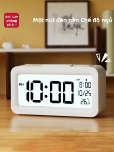 deli | Đồng Hồ Báo Thức Điện Tử Thông Minh cho Học Sinh Tỉnh Thức Mạnh