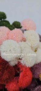 Bunga Artificial Dekorasi Amimajus Snow 3 Cabang