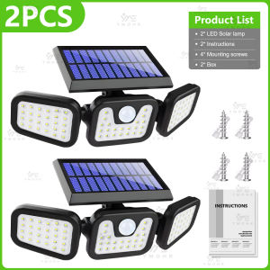 5500W Solar Power Lights Outdoor Motion Sensor Human Induction Adjustable IP65 Waterproof Wall Lamp for Swimming Pool Courtyard