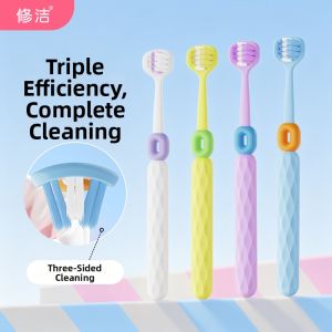 SHOOGE | 3-Sided Design Soft Bristle Toothbrush