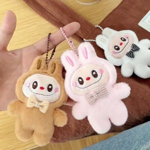 17 MILE Labubu Plush Toy Cartoon Pendant Soft Stuffed Doll Plushies Keychain Car Key Ring Backpack Bag Decor