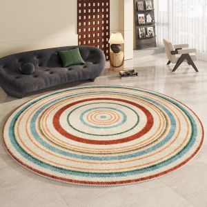 Circular Imitation Cashmere Thickened Carpet