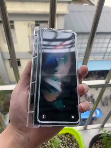 Slot Spen Clear Case For Samsung Galaxy Z Fold 7 6 5 4 3 2 5G Hard Transparant With Lens Protector Pelindung Lensa Kamera Luxury Cover Mewah Premium Casing Viral Fold6 ZFold6 ZFold 6 Fold5 ZFold 5 ZFold5 Fold4 ZFold4 Fold3 ZFold3 Fold2 ZFold2