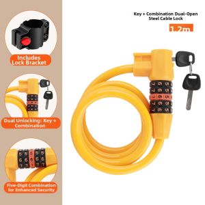 Childs Portable Password Security Bicycle Lock