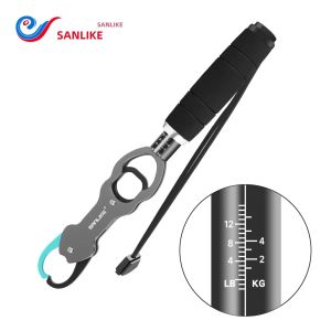 SANLIKE | Dụng Cụ Kẹp Cá Bằng Nhôm SANLIKE Có Vảy Sức Chịu Tải 8kg/20LB Hàm Mở Rộng Tay Cầm EVA Dây Đeo Chống Mất - Dụng Cụ Giữ Cá Chống Ăn Mòn
