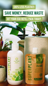 SUPERPLANT Concentrated Eco Refill [5 PACKS]  | Fertilizer | Pest Control & Repellent | Pesticide & Fungicide | Anti-Bacterial & Fungal | Soil Booster for Gardens and Flower Pots | Herbs & Vegetable Booster | Fertiliser for Houseplants & All Plants