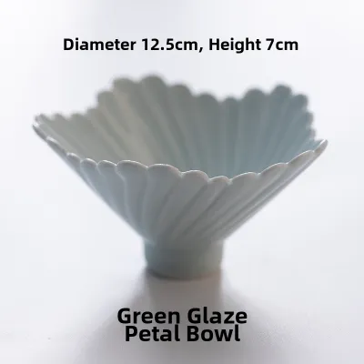 Ceramic High Aesthetic Chinese Peony Mouth Bowl
