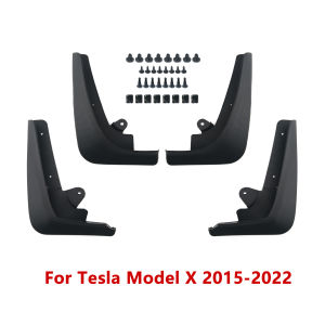 For Tesla Model X 2015-2022 Car Tire Fender Splash Guard Front and Rear Wheel Fender Auto Parts 4pcs